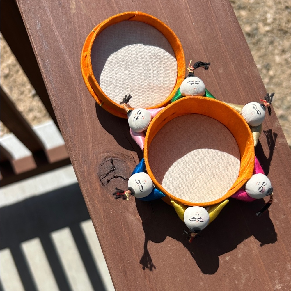 Vintage Silk Chinese Pin Cushion Trinket Box - Picture 3 of 8